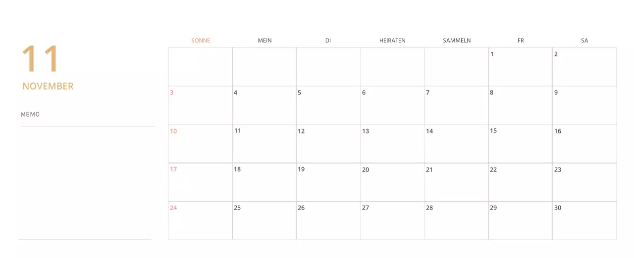Niedlich illustrierter grüner Tischkalender mit Familienthemen