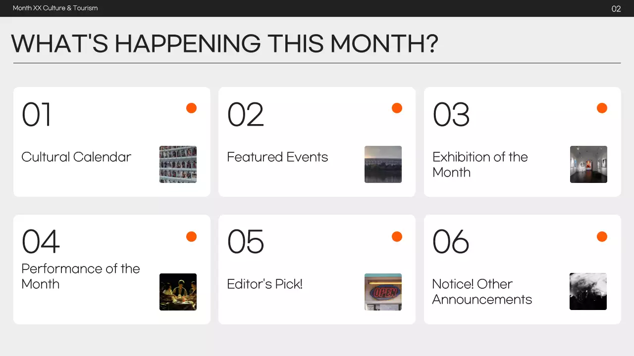 오렌지 모던 컬처 뉴스레터 프리젠테이션