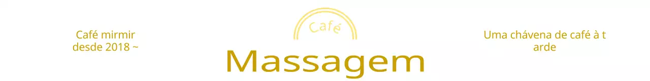 Logótipo de café emocional com linhas