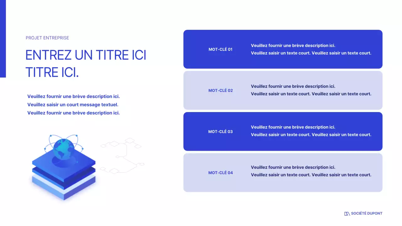 Le blanc et le bleu pour un look professionnel épuré