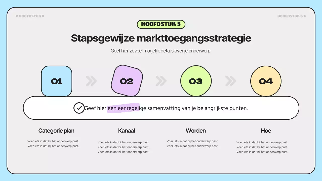 Eenvoudige, regenboogkleurige marktonderzoeksrapporten
