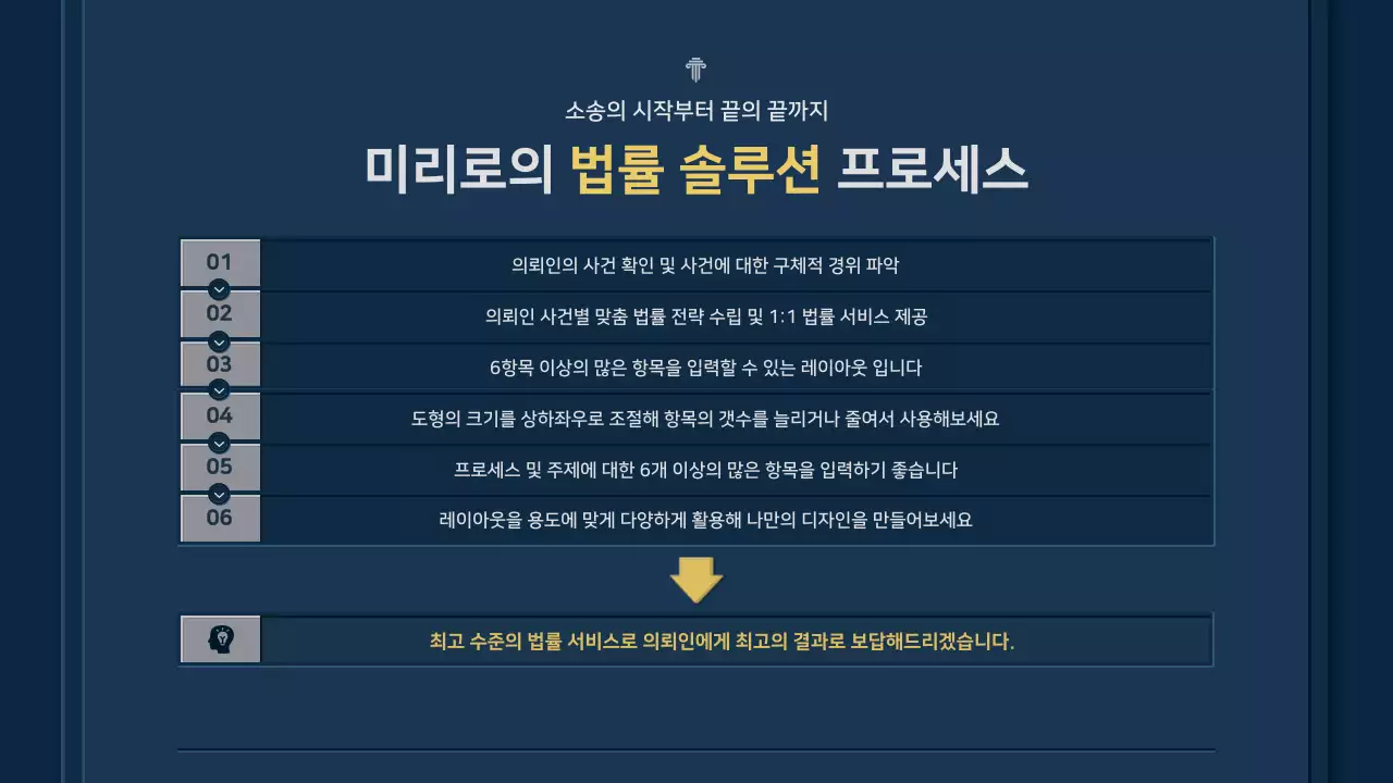 파랑 노랑의 심플한 법무법인 회사소개서