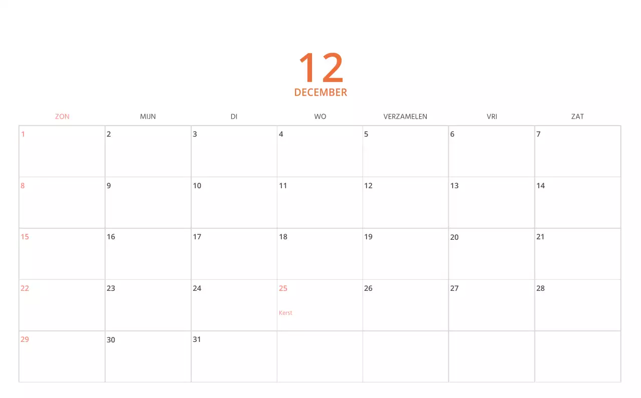 Schattige geïllustreerde groene bureaukalender met familiethema