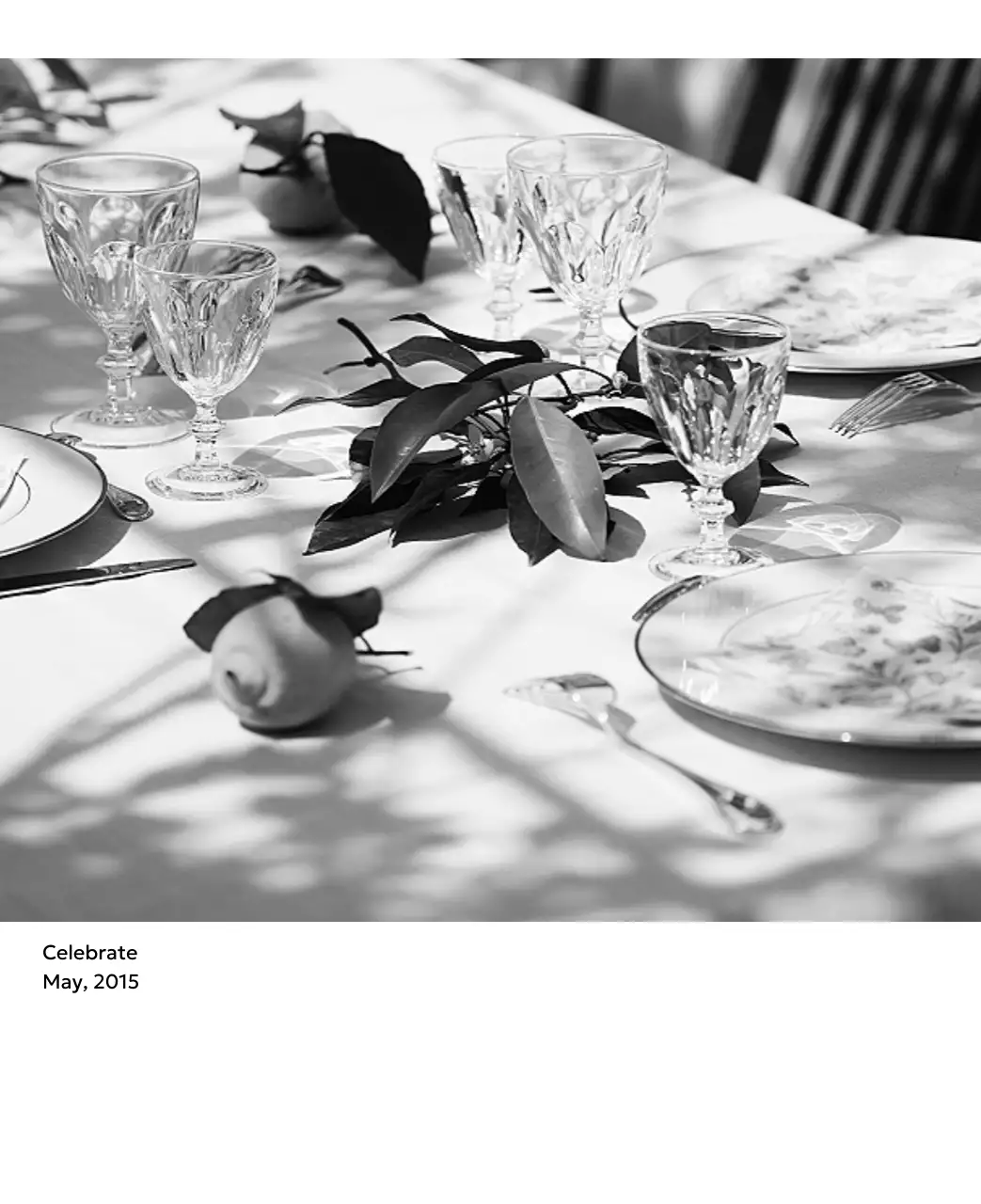 すっきりとした都会的な雰囲気のフォトカレンダー