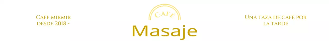 Logotipo de cafetería emocional con líneas