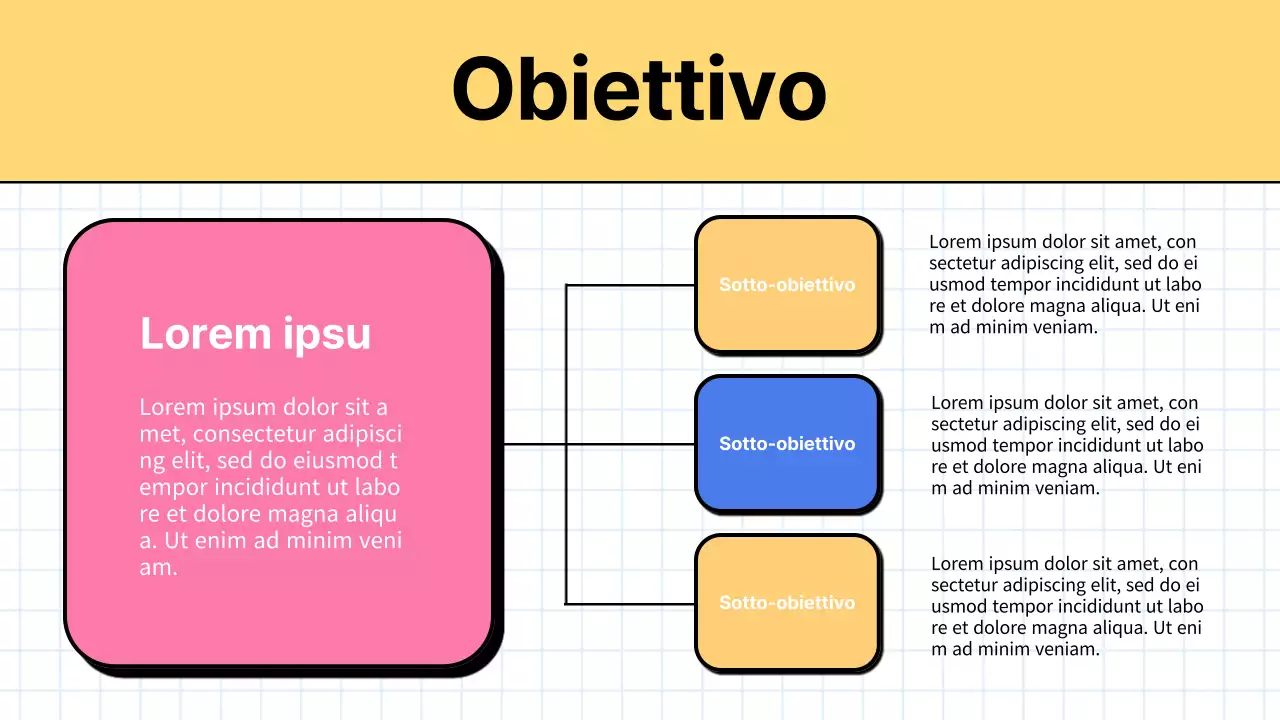 Verbale di marketing di tendenza in giallo e bianco