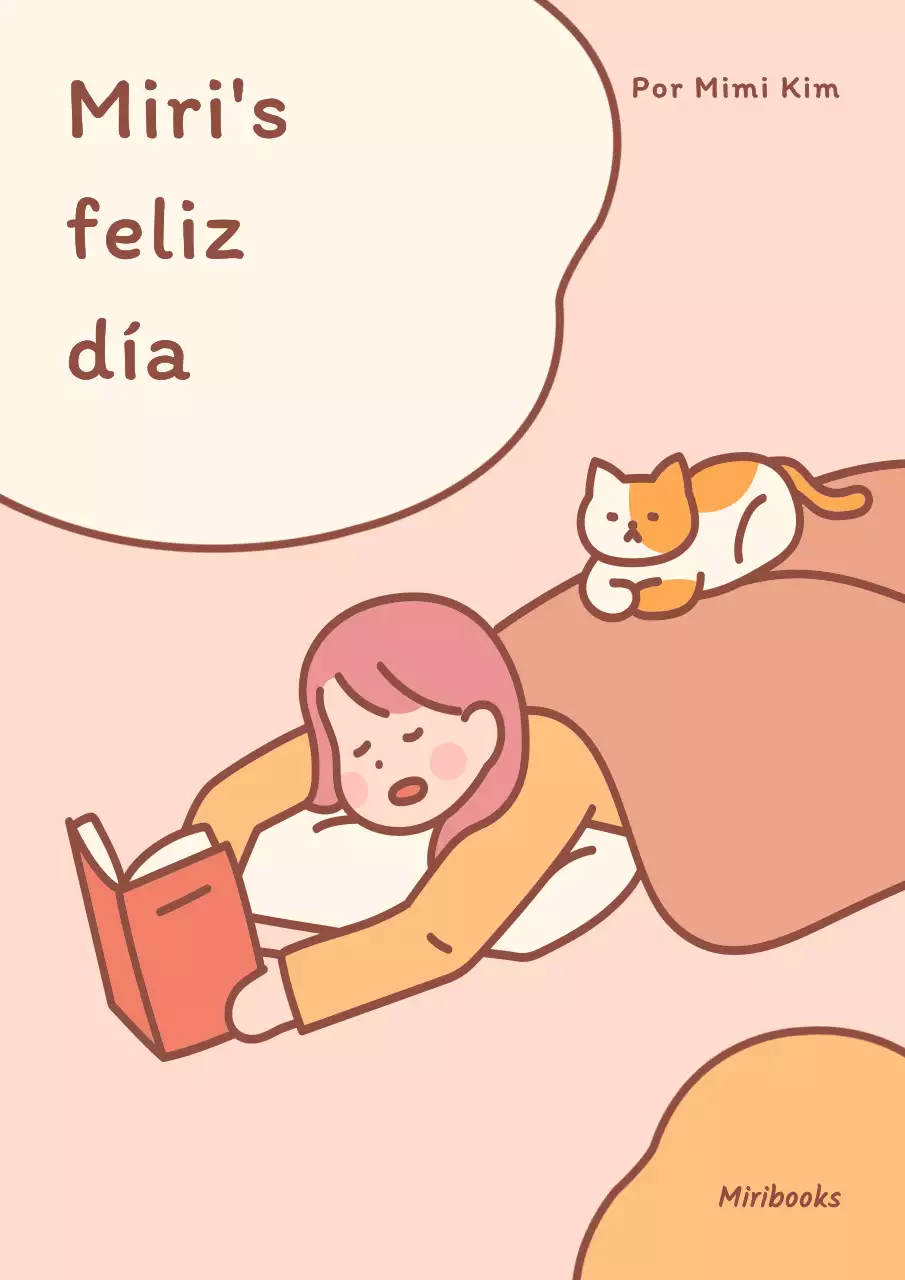 Sencilla portada de libro de Instagram en naranja y marrón