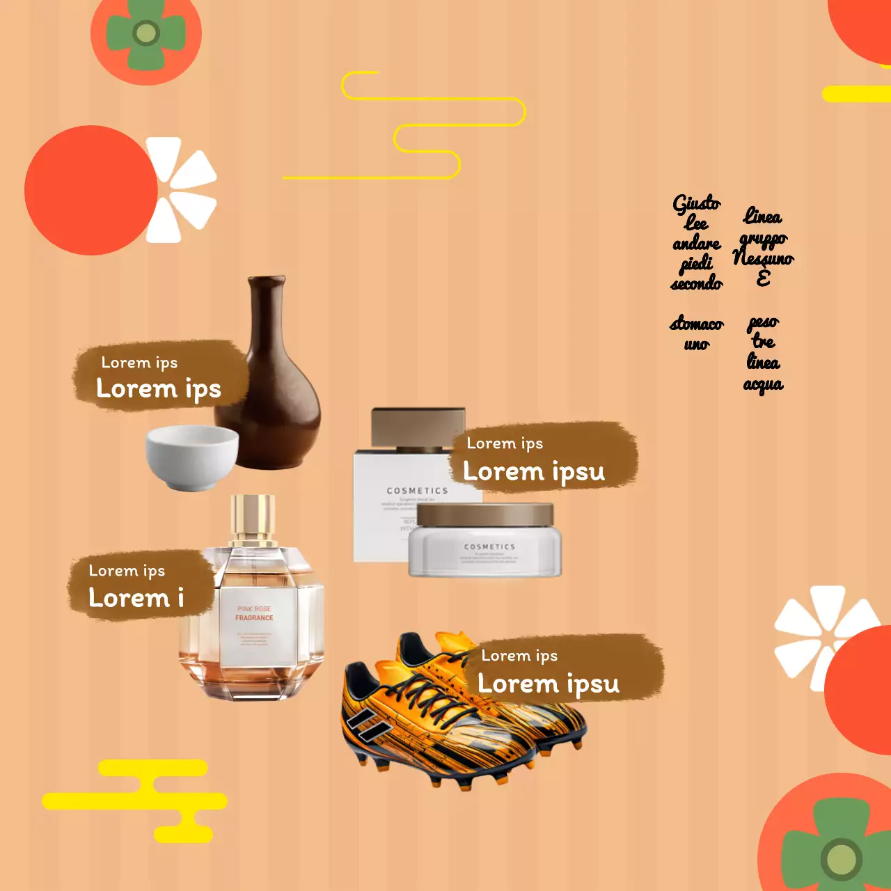 Presentazione di set regalo adatti alle famiglie in vivaci colori natalizi