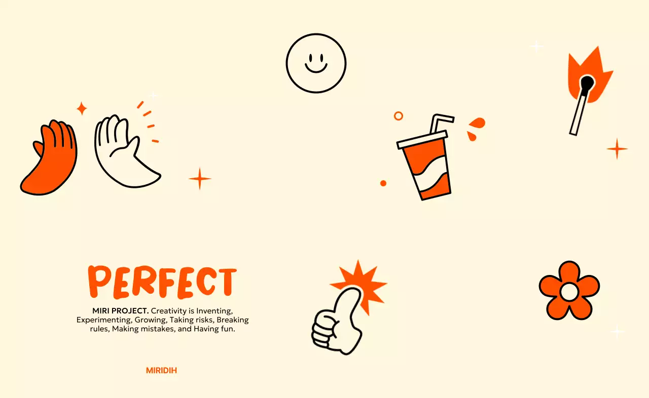 톡톡 튀는 일러스트가 있는 신입 웰컴 키트