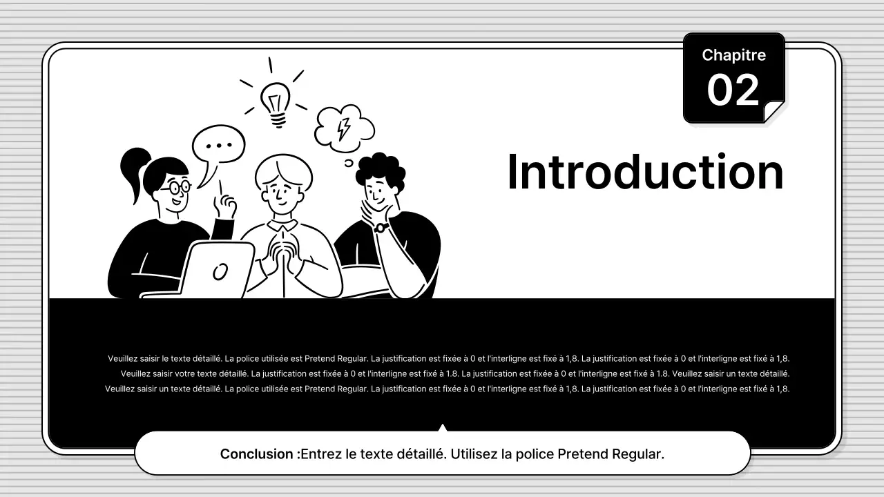 Noir et blanc, facile à éditer, style illustration commerciale de base