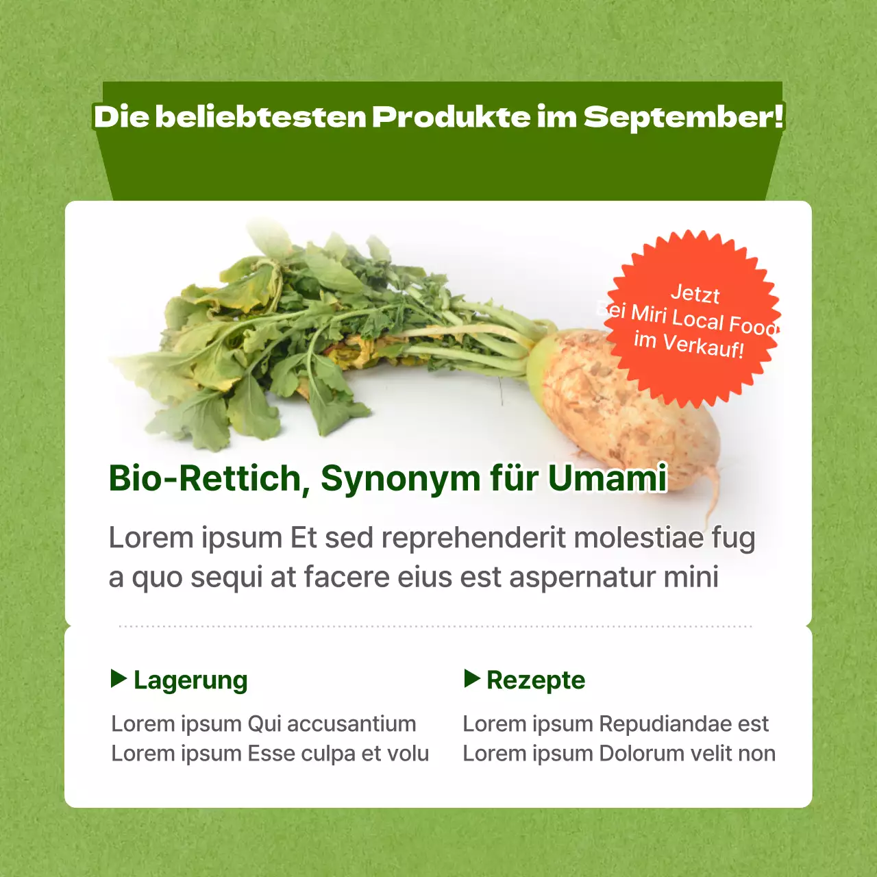 Limonengrüner Flyer Rabattaktion