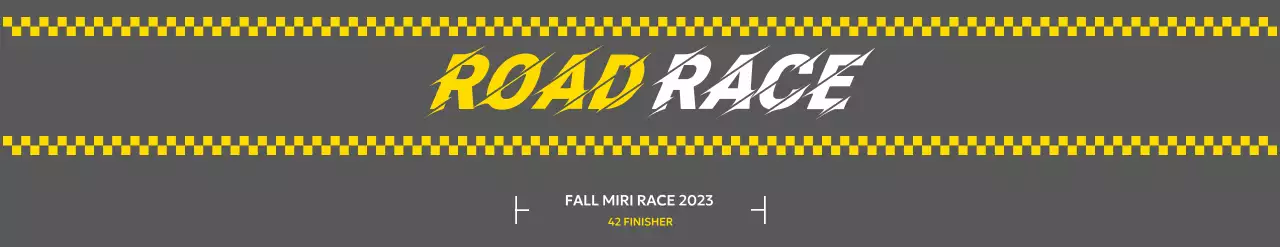 도로를 연상시키는 마라톤 디자인