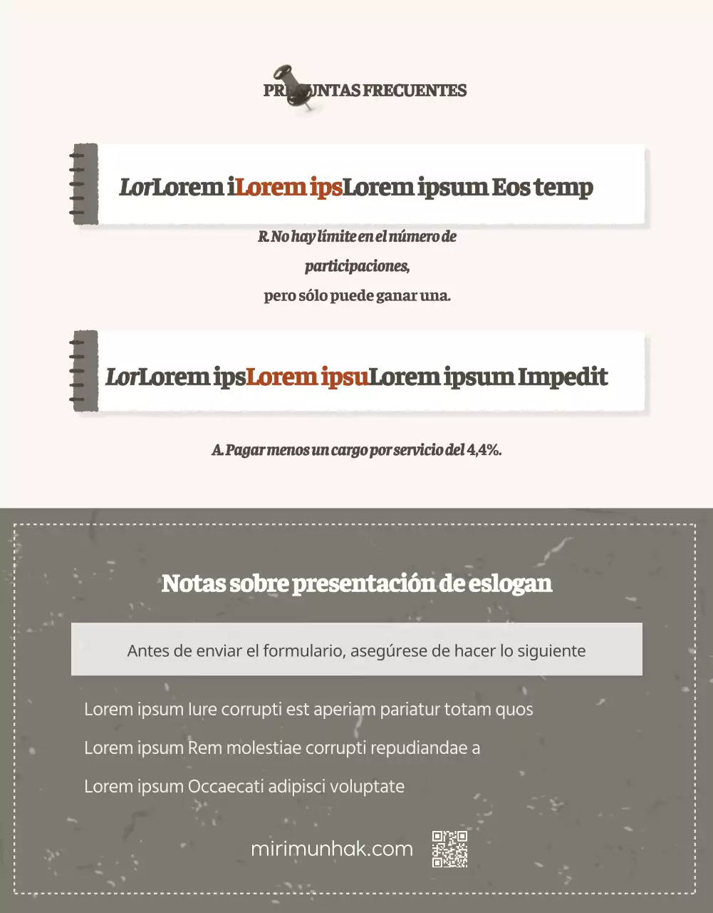 Anunciamos un concurso para un eslogan de amor literario de estilo vintage y sencillo en beige y marrón.