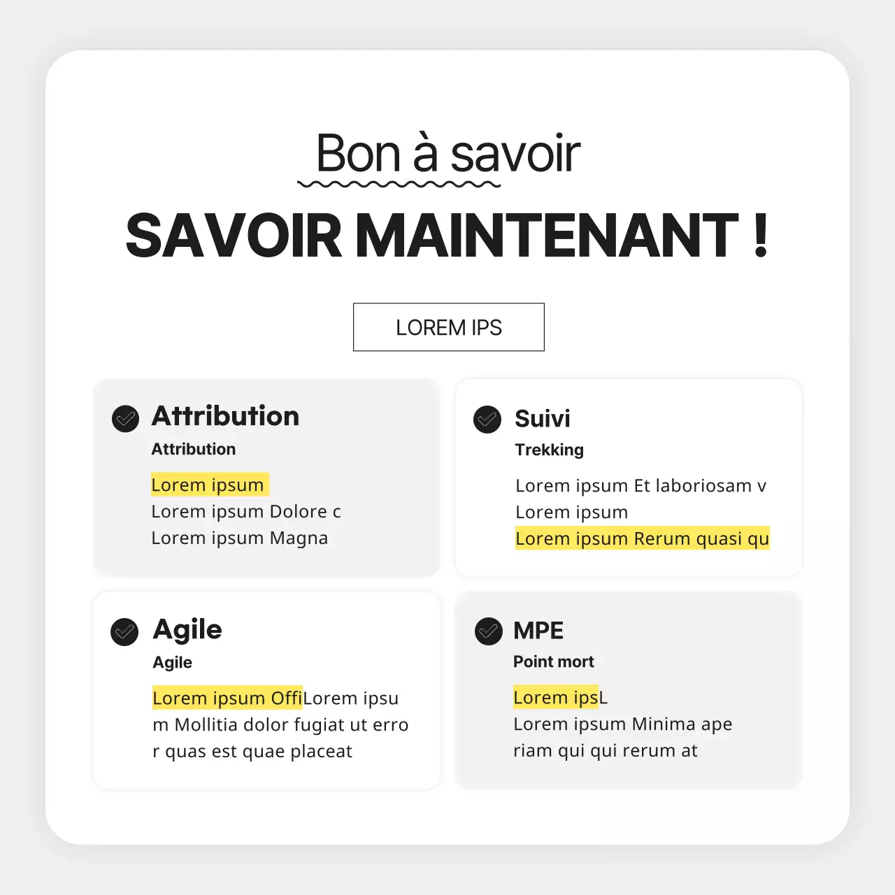 Lettre d'information marketing grise et simple