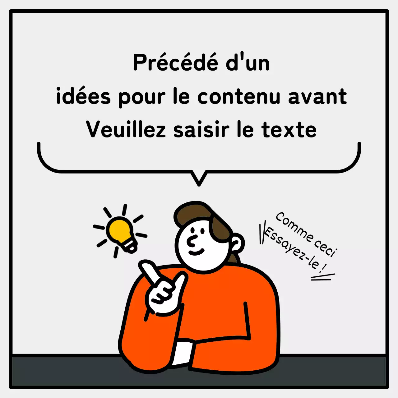 Illustration simple et mignonne avec des accents bleus, rouges et jaunes