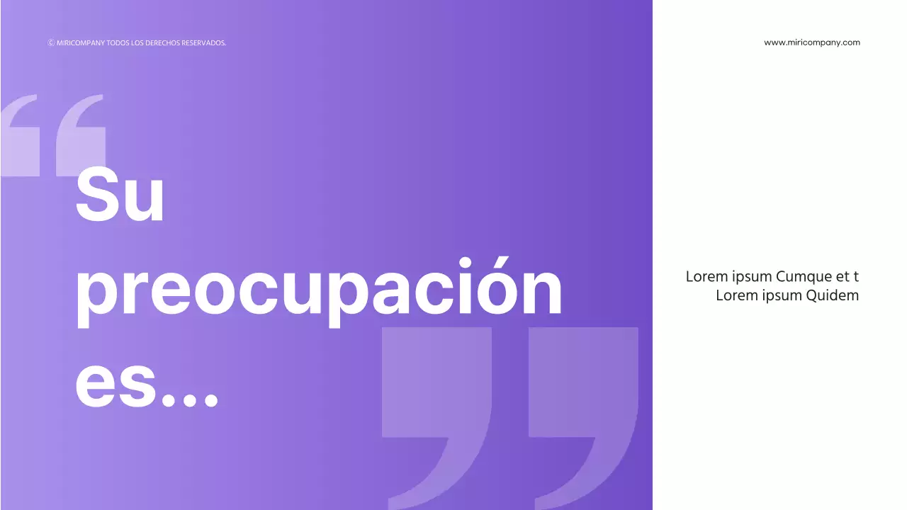 Formas 3D con degradado púrpura para presentaciones comerciales