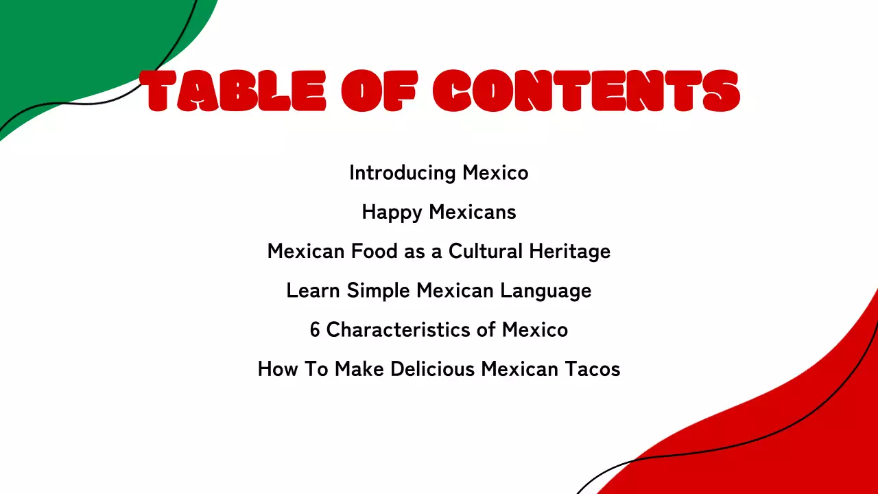 Yellow Traditional Mexico Invitation Presentation