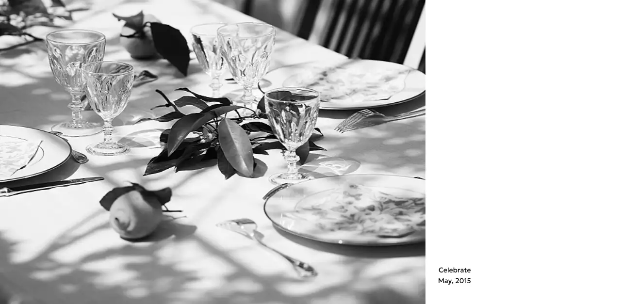 すっきりとした都会的な雰囲気のフォトカレンダー