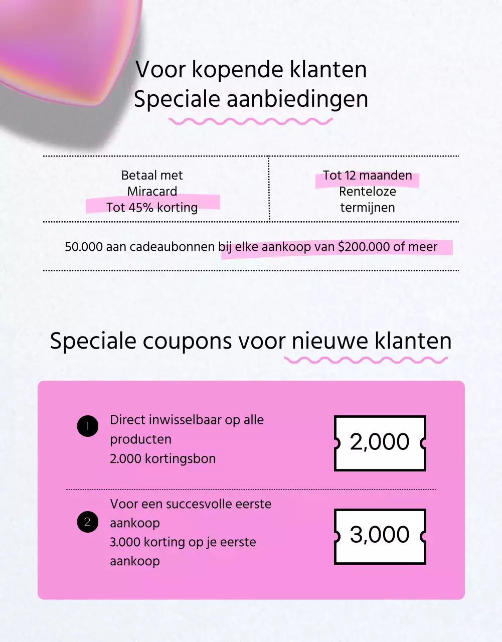 Terug naar school-evenement met zwarte en roze 3D-harten