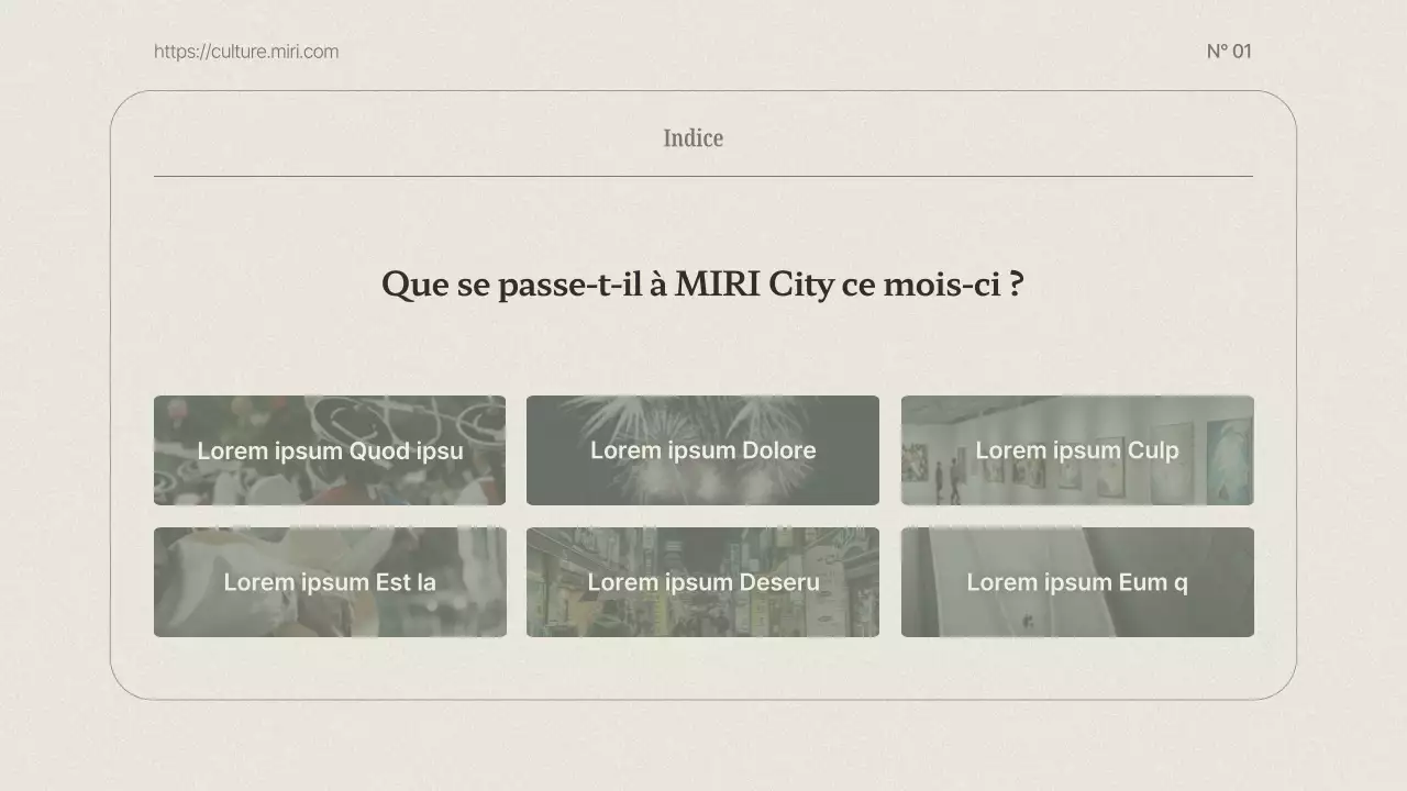 Un guide d'information classique sur le tourisme culturel en beige et kaki