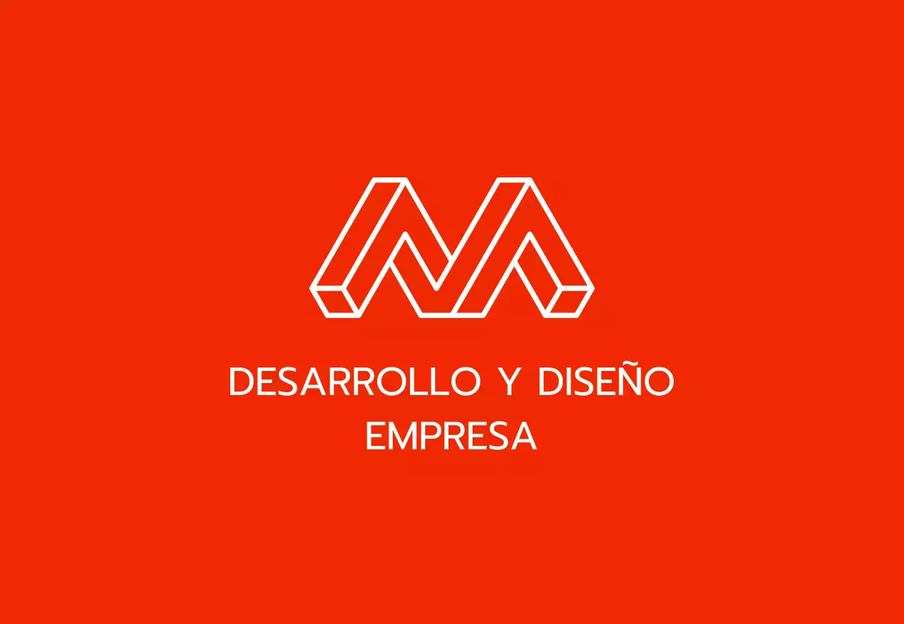 Cartelería de empresa de diseño sencillo