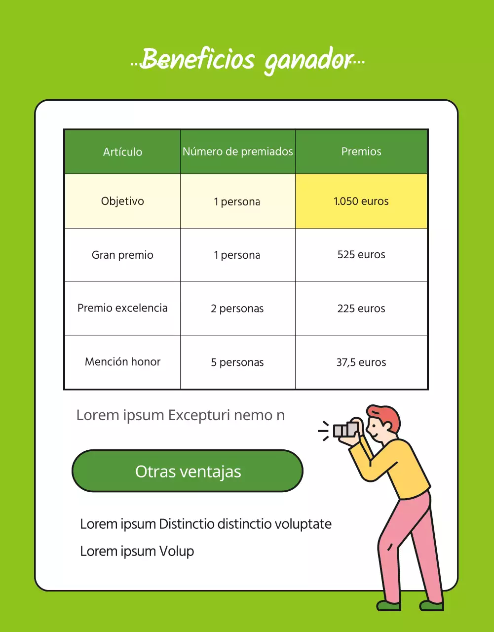 Verde Natural Plano Estilo Ilustración Naturaleza Medio Ambiente Amor Concurso de Fotografía