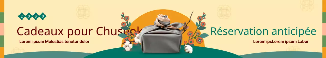 Guide simple de précommande des cadeaux de Chuseok jaunes et verts