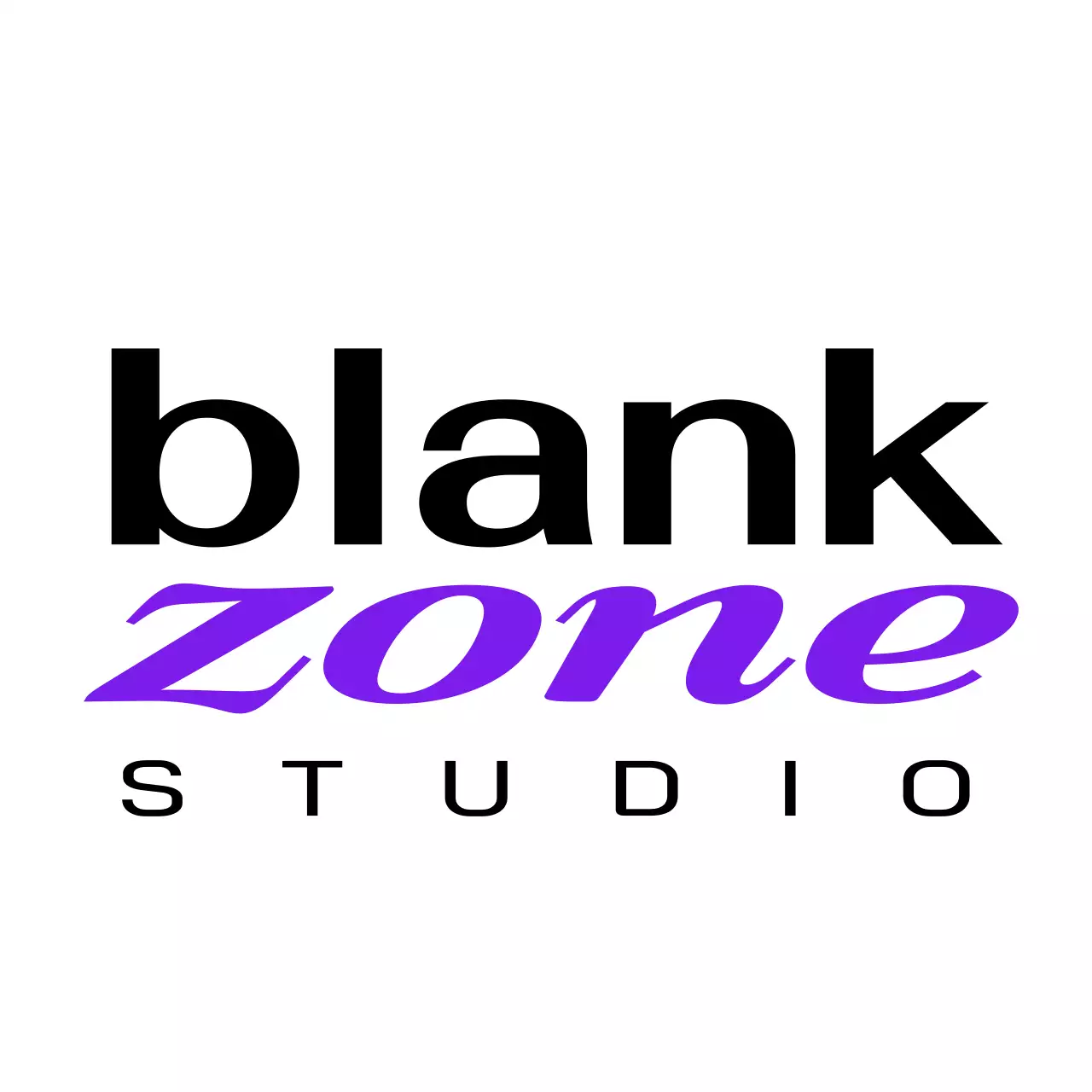 白黒 モダン スタジオ ロゴ