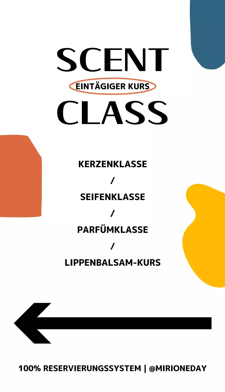 Entwurf für einen eintägigen Unterrichtsort mit bunten Formen