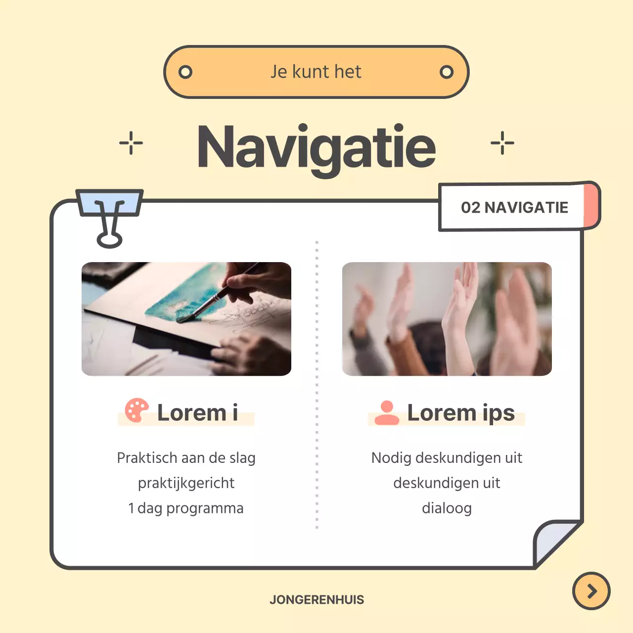 Een schattig geel en chartreuse loopbaanadviescentrum promoten