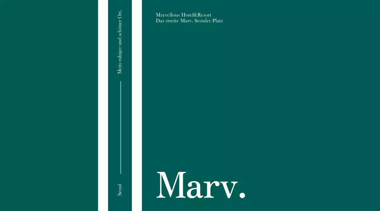 Ruhig gestaltetes Etikett für abgefülltes Wasser mit dunkel-türkisem Hintergrund