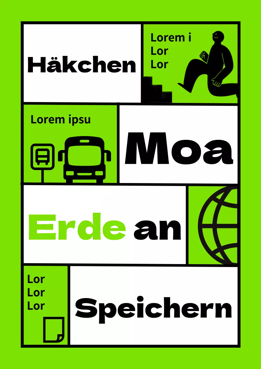 Grüne Energieeinsparung Alberne Umweltkampagne