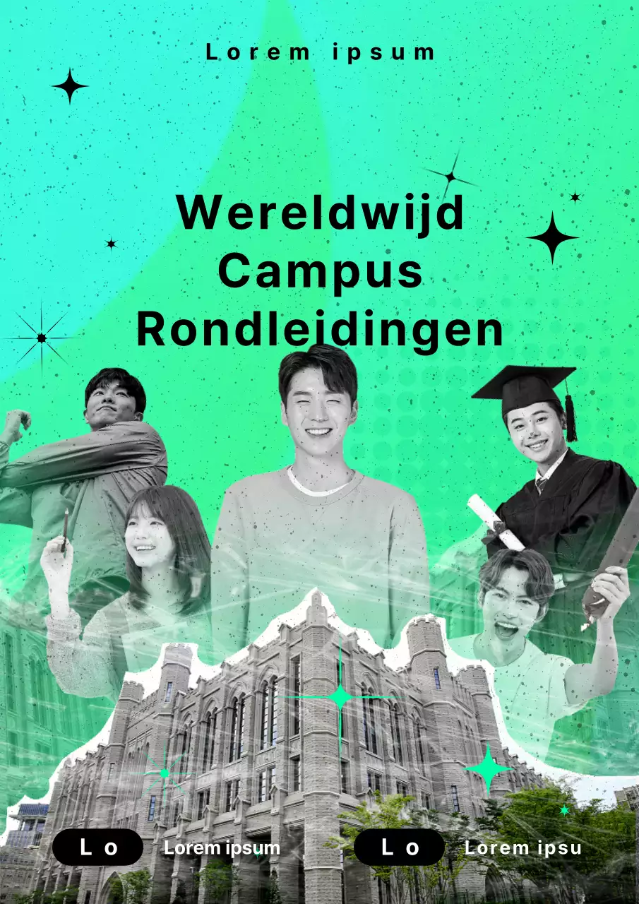 Promoot een trendy rondleiding op de universiteitscampus