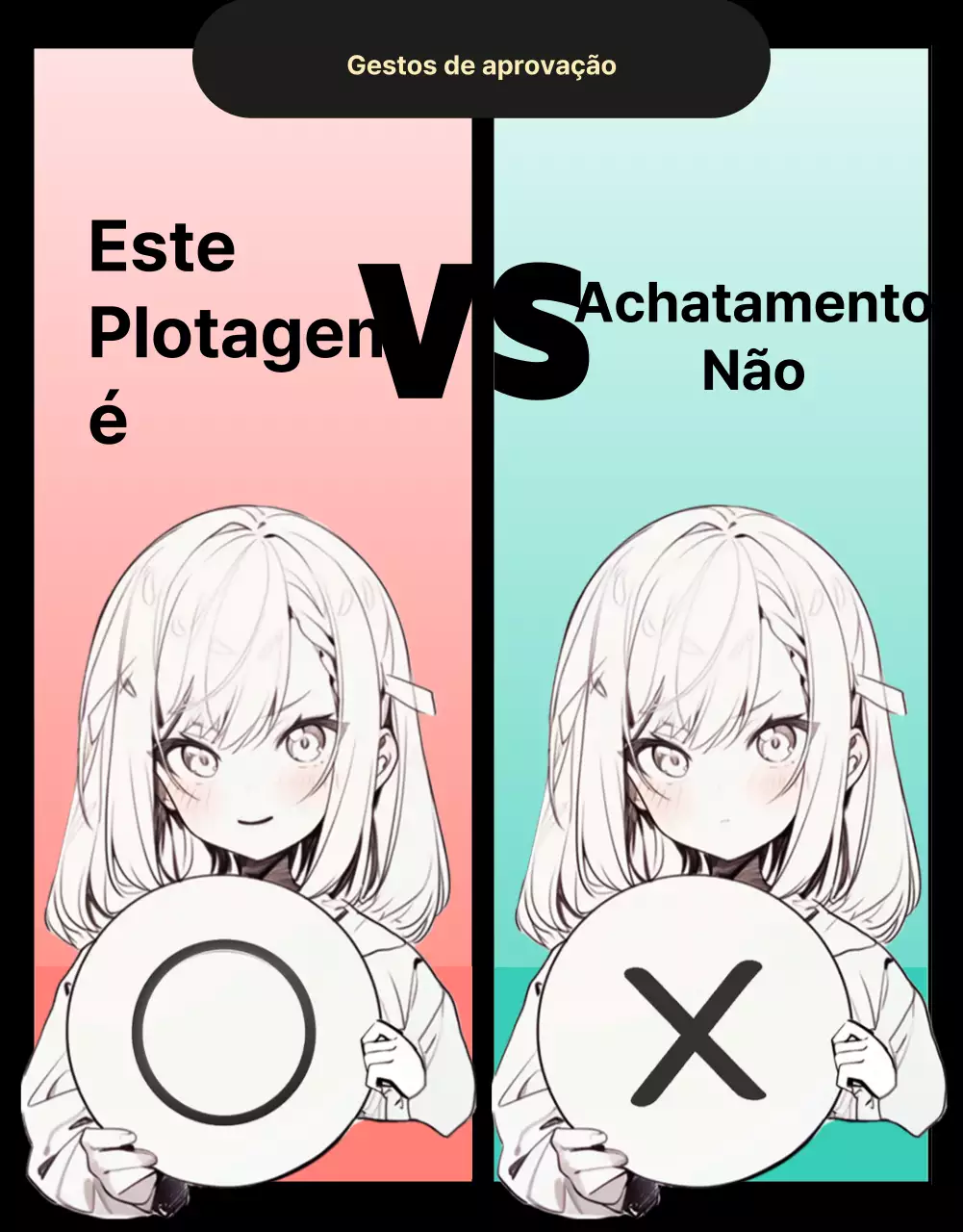 Desenho de um webtoon de excitação masculina e feminina sobre um fundo preto