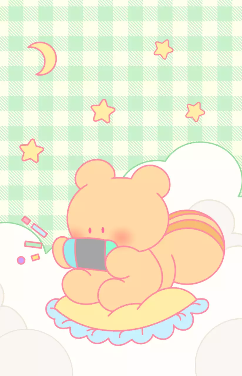 Produits dérivés présentant des illustrations colorées d'une journée dans la vie des personnages du lapin et de l'écureuil.