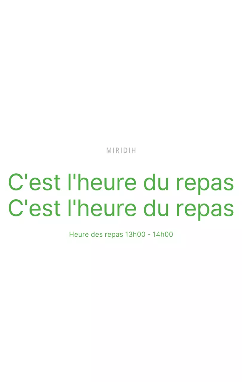 Calendrier de bureau illustré vert sur le thème de la famille