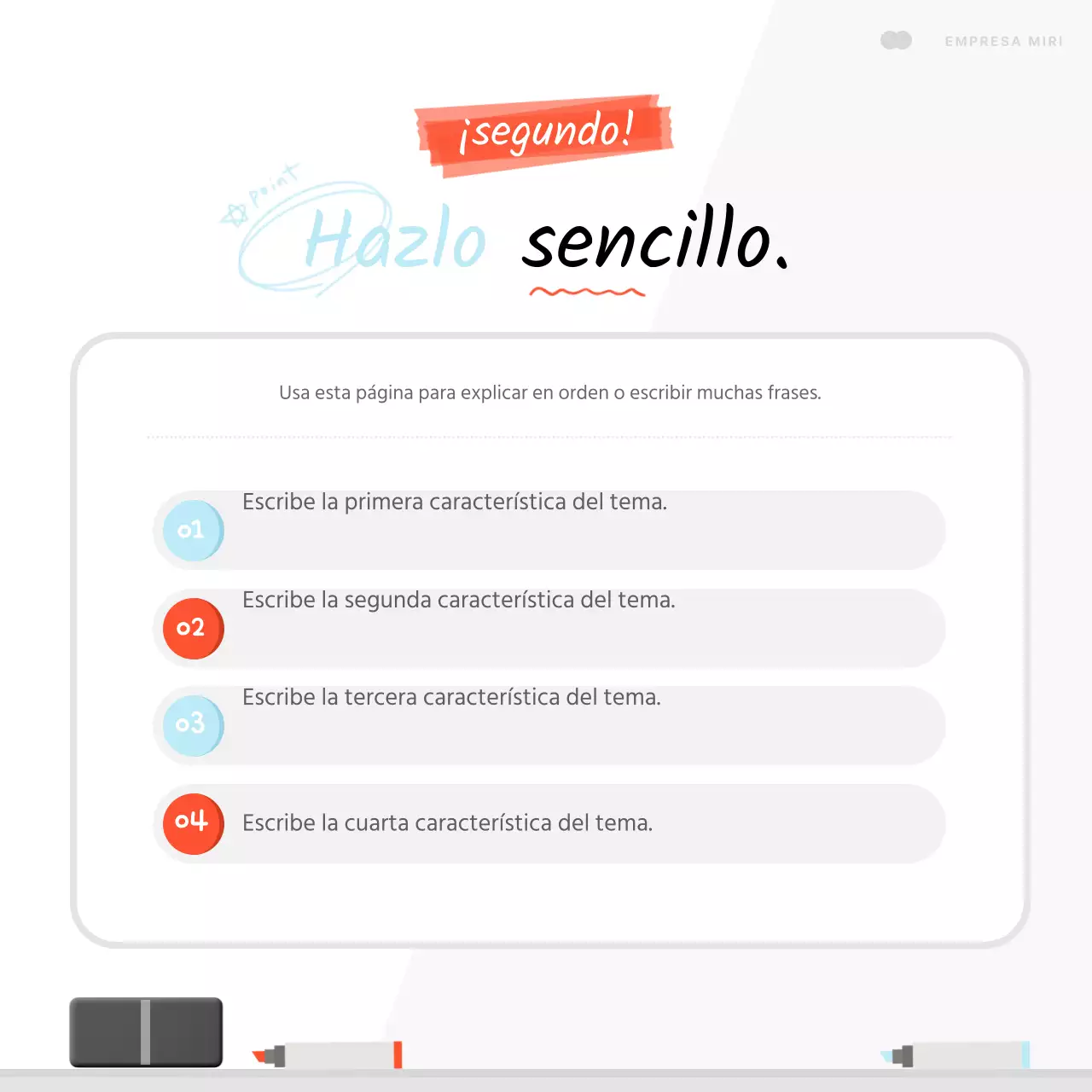 Explica cómo hacer un bonito resumen en azul claro y blanco