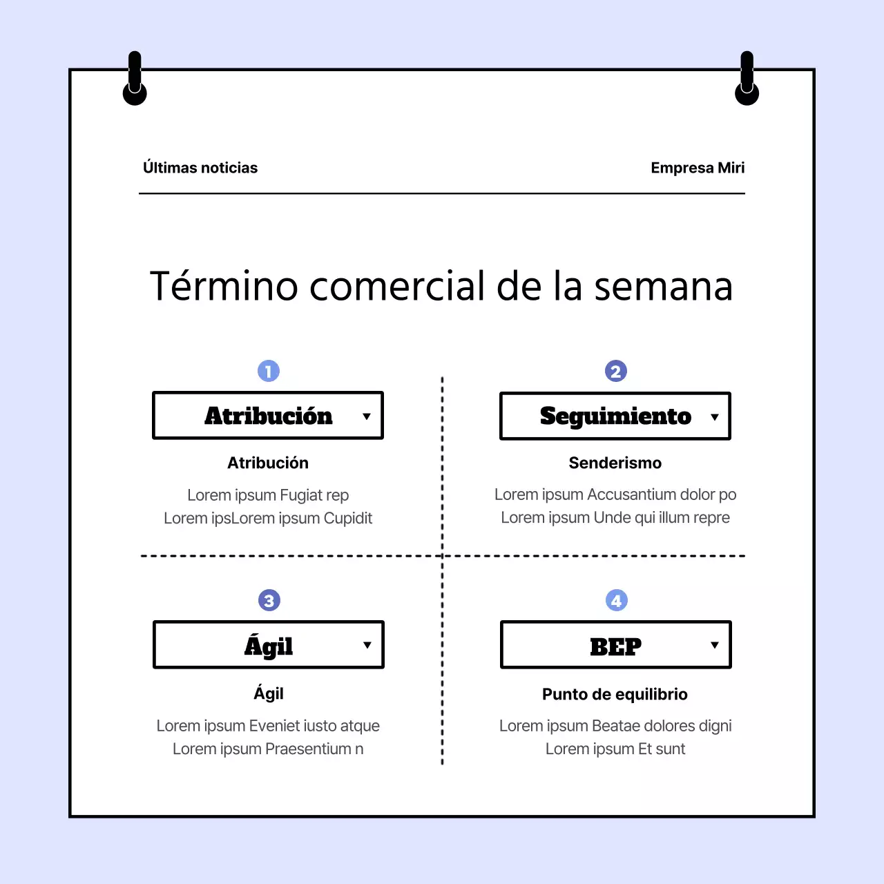 Informe del boletín Blue's Simple Marketing