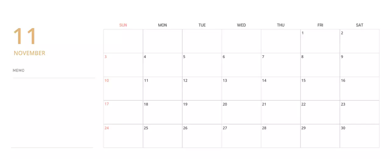 Cute illustration green family themed desk calendar