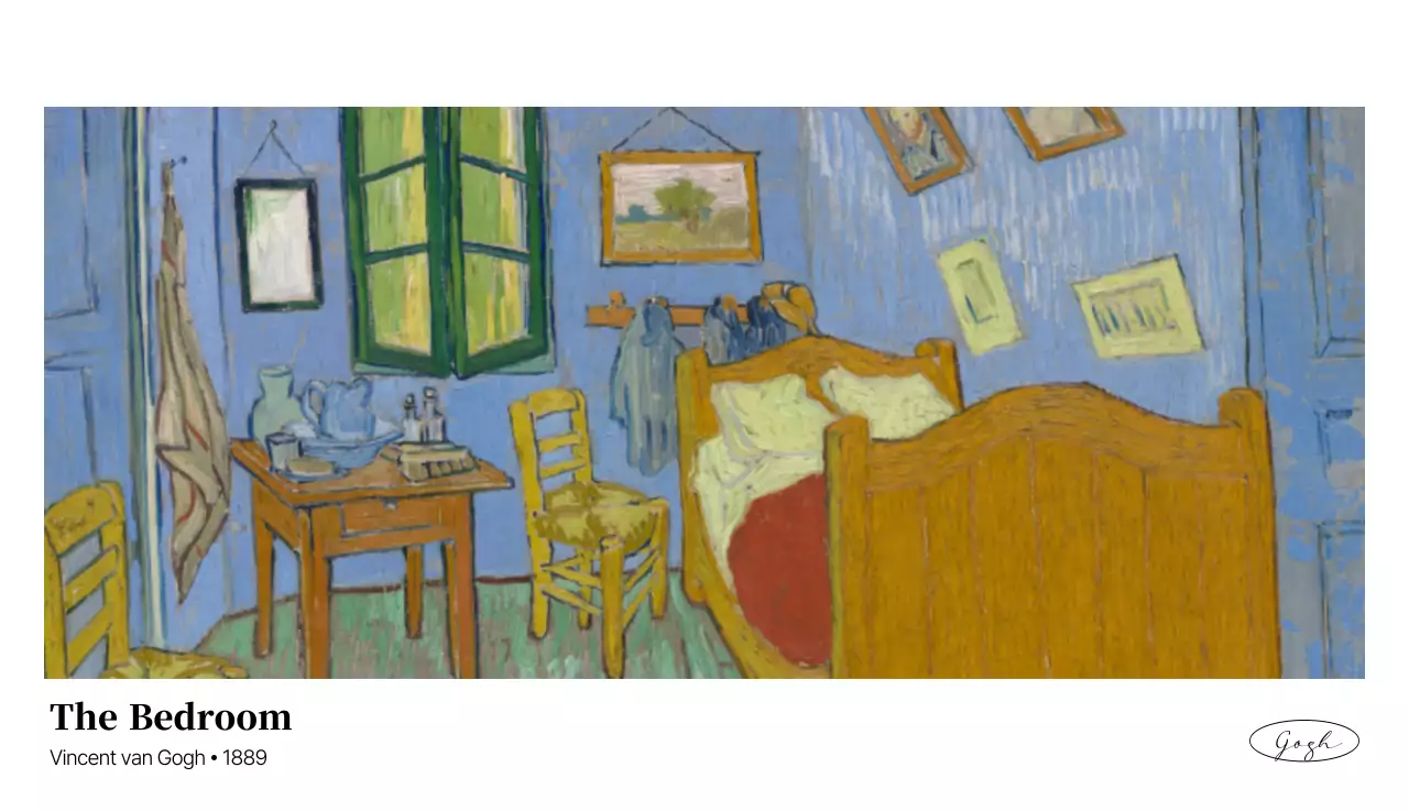 黒とグレーのシンプルでクラシックな名画。