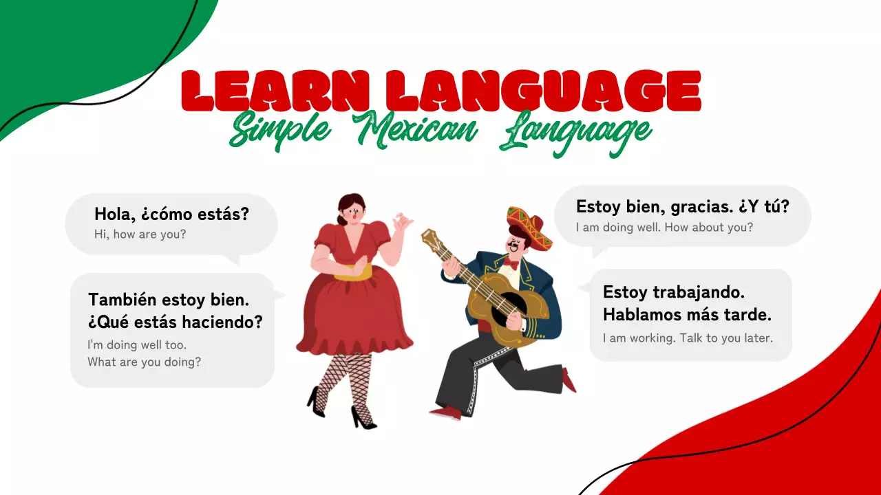 Yellow Traditional Mexico Invitation Presentation