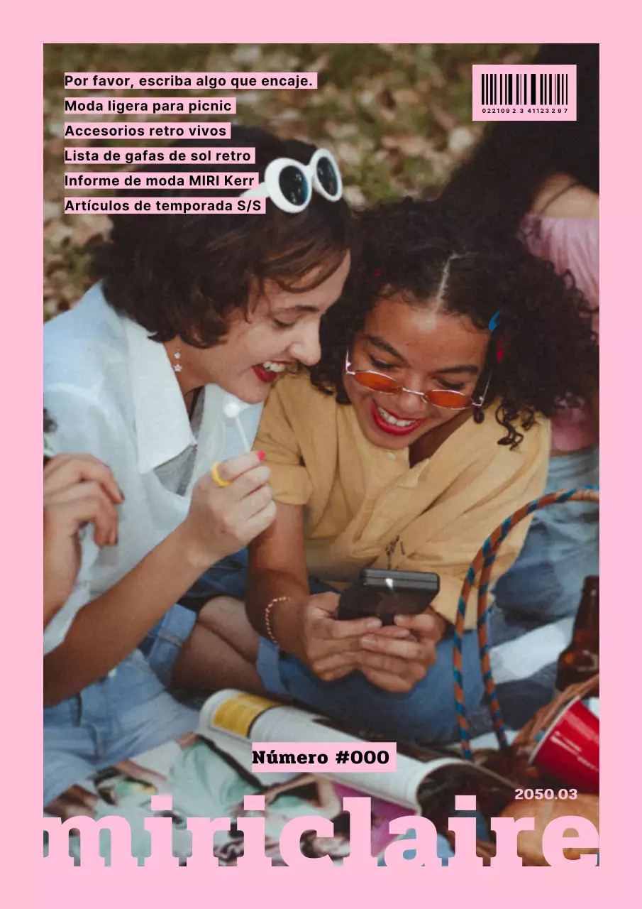 Revistas de moda con un toque retro rosa