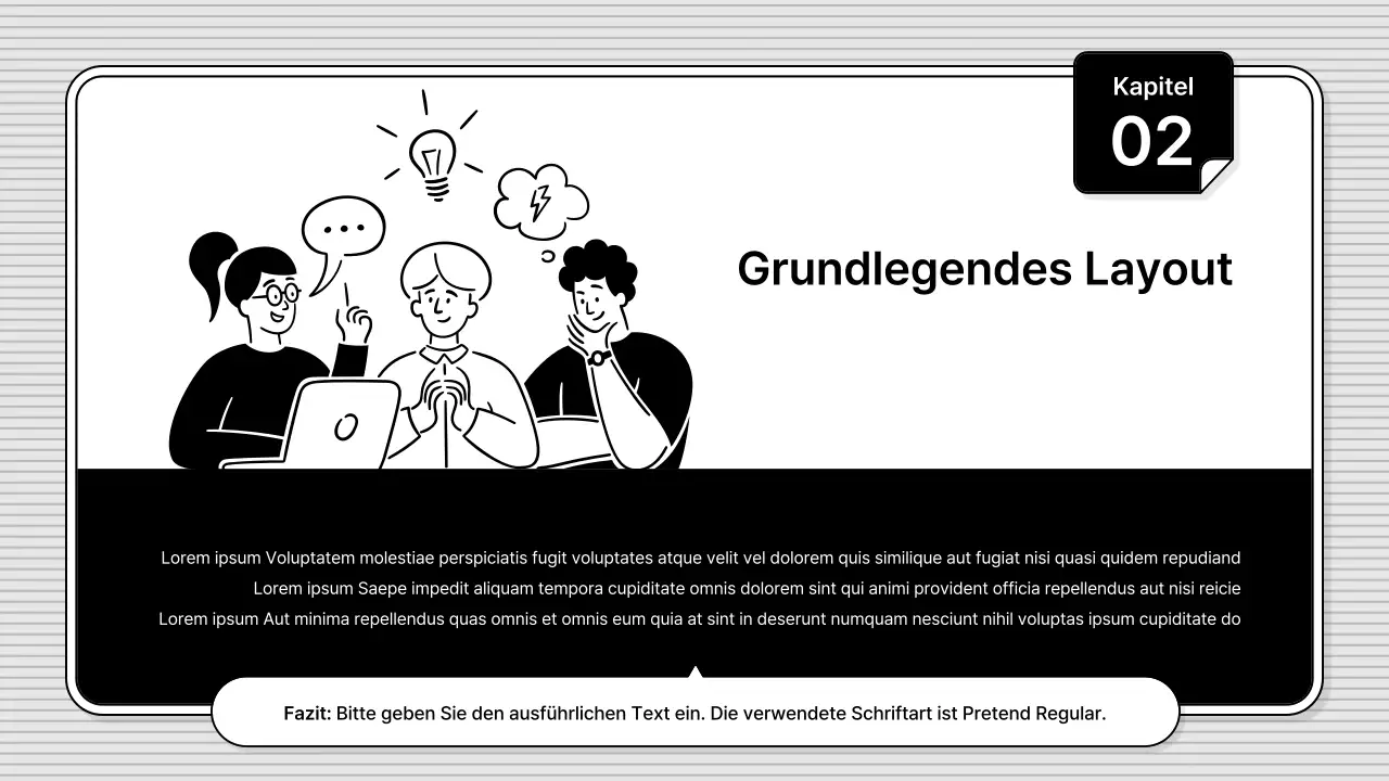 Schwarz und weiß, leicht zu bearbeiten, einfacher Business-Illustrationsstil