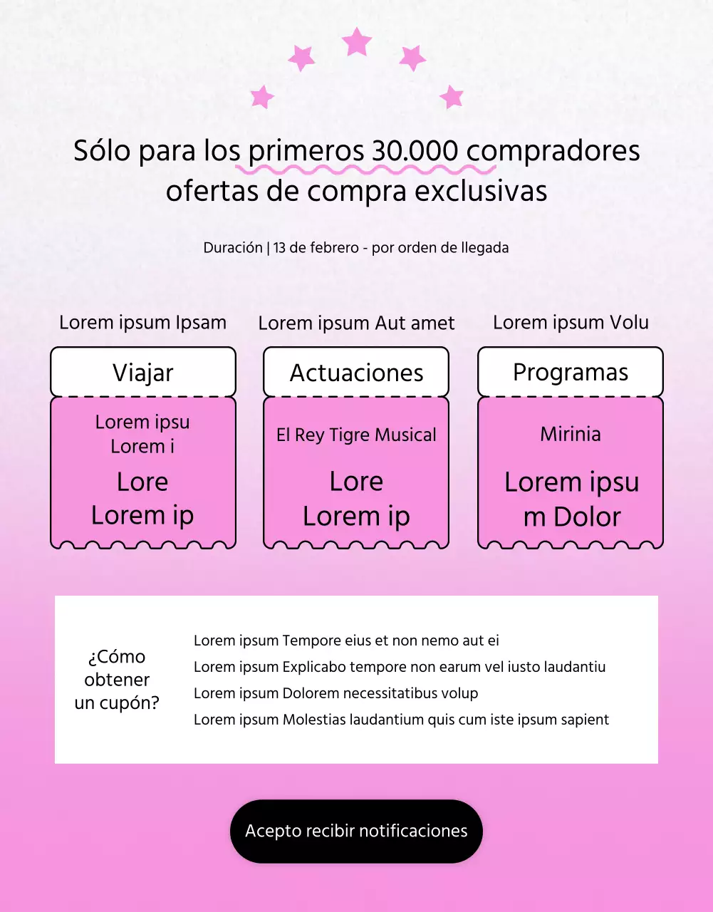 Vuelta al cole con corazones 3D negros y rosas