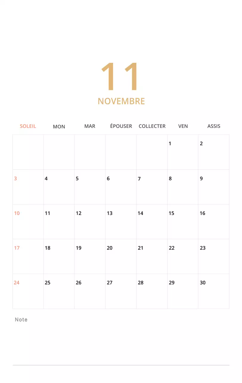 Calendrier de bureau illustré vert sur le thème de la famille