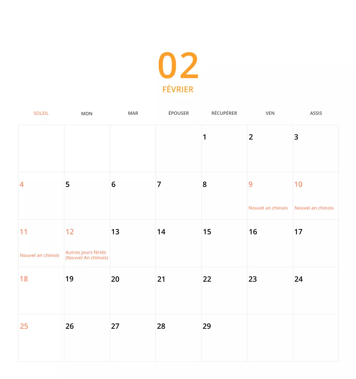Calendrier de bureau illustré vert sur le thème de la famille