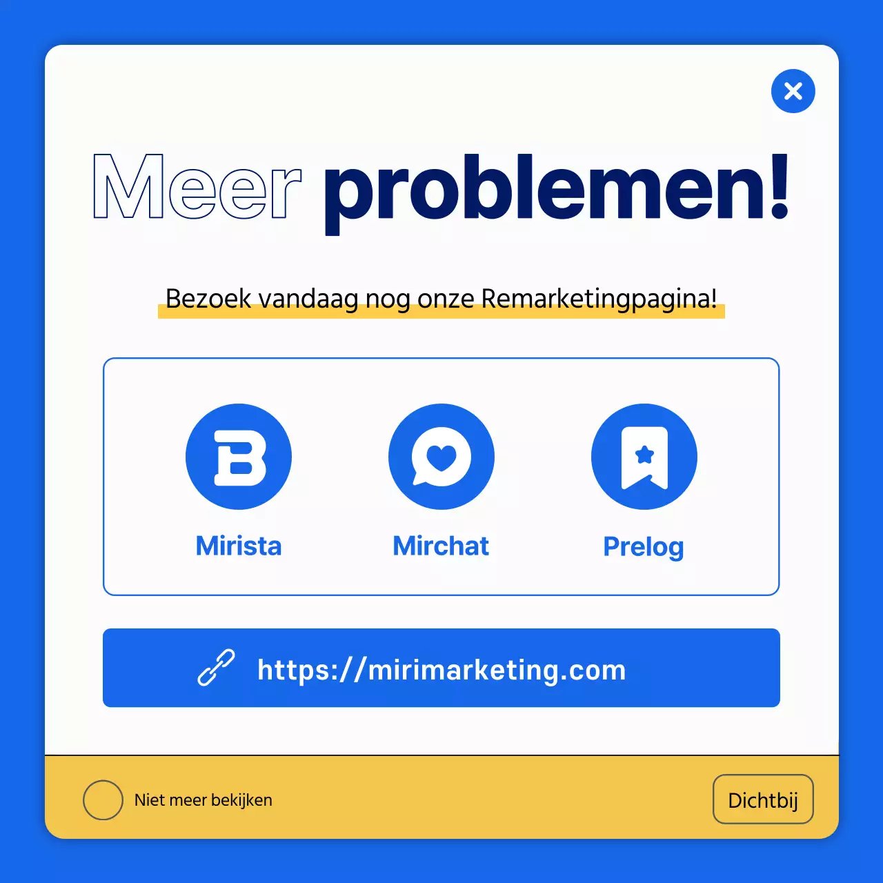 De informatie uitleggen voor een eenvoudig donker patroon van blauw en geel