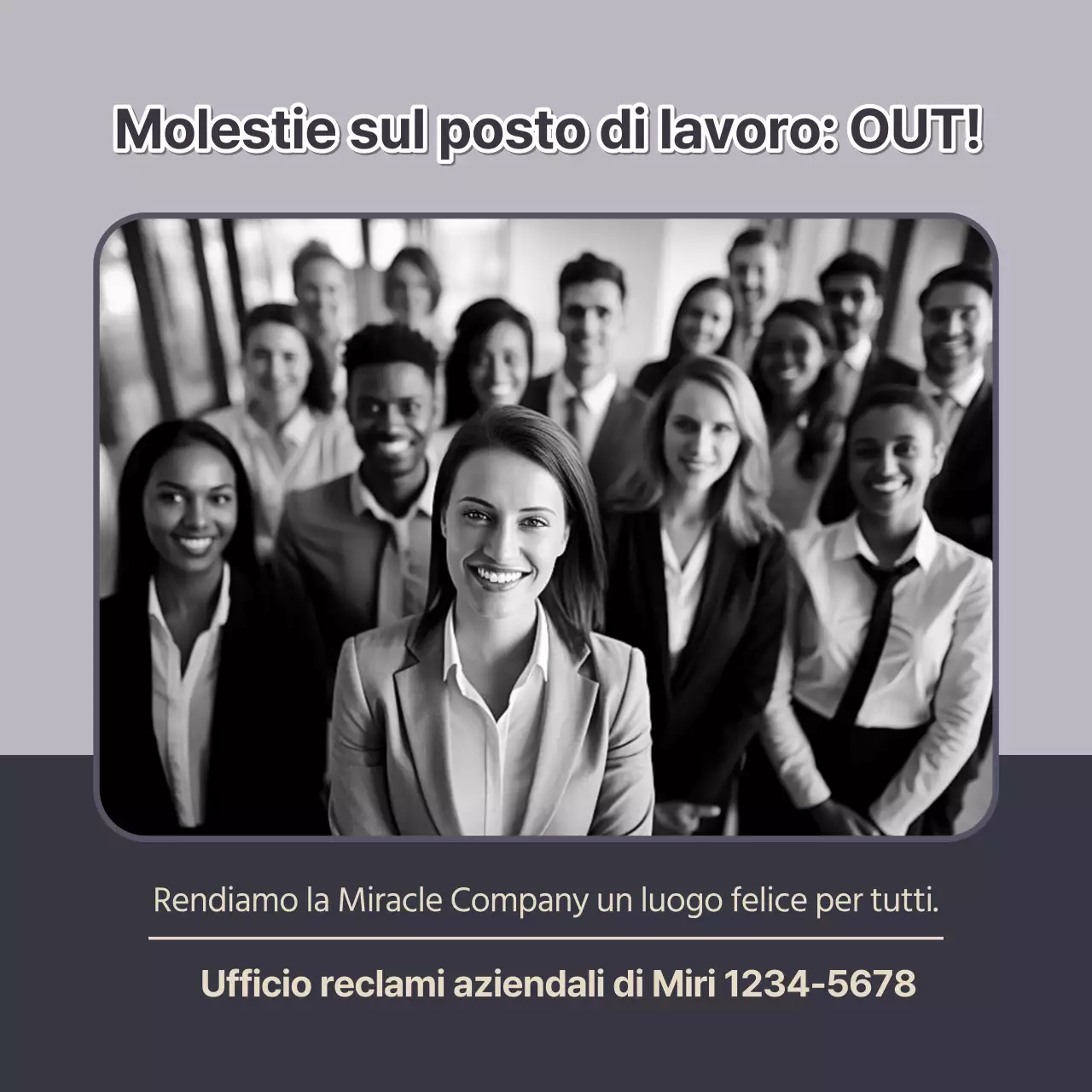 Una guida per denunciare le molestie sul posto di lavoro in vintage navy e grey