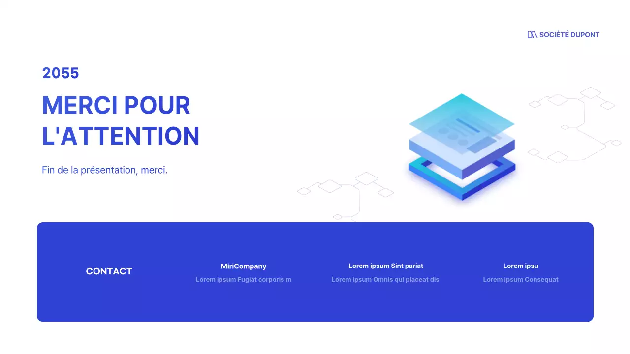 Le blanc et le bleu pour un look professionnel épuré