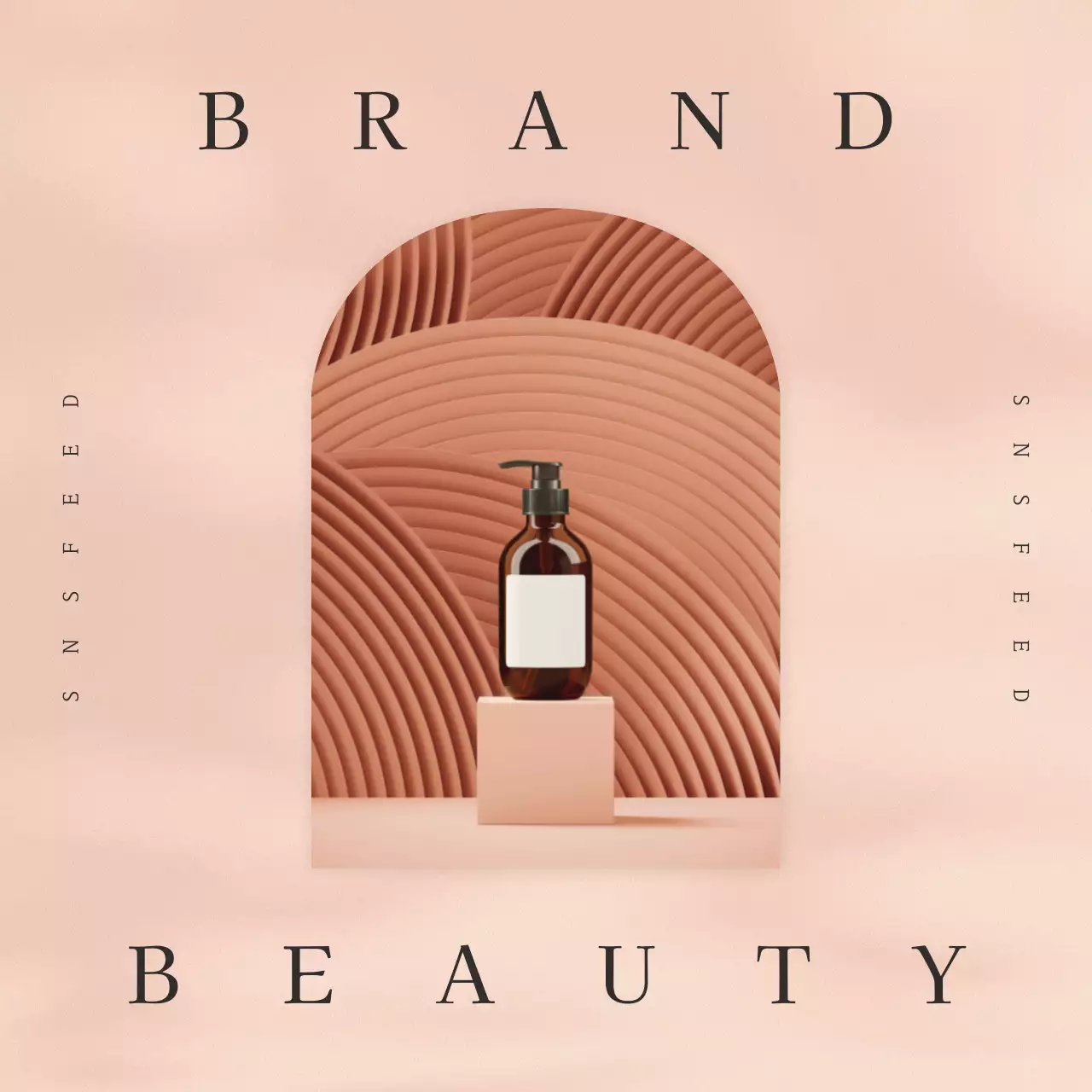 핑크색의 심플한 화장품 피드 광고